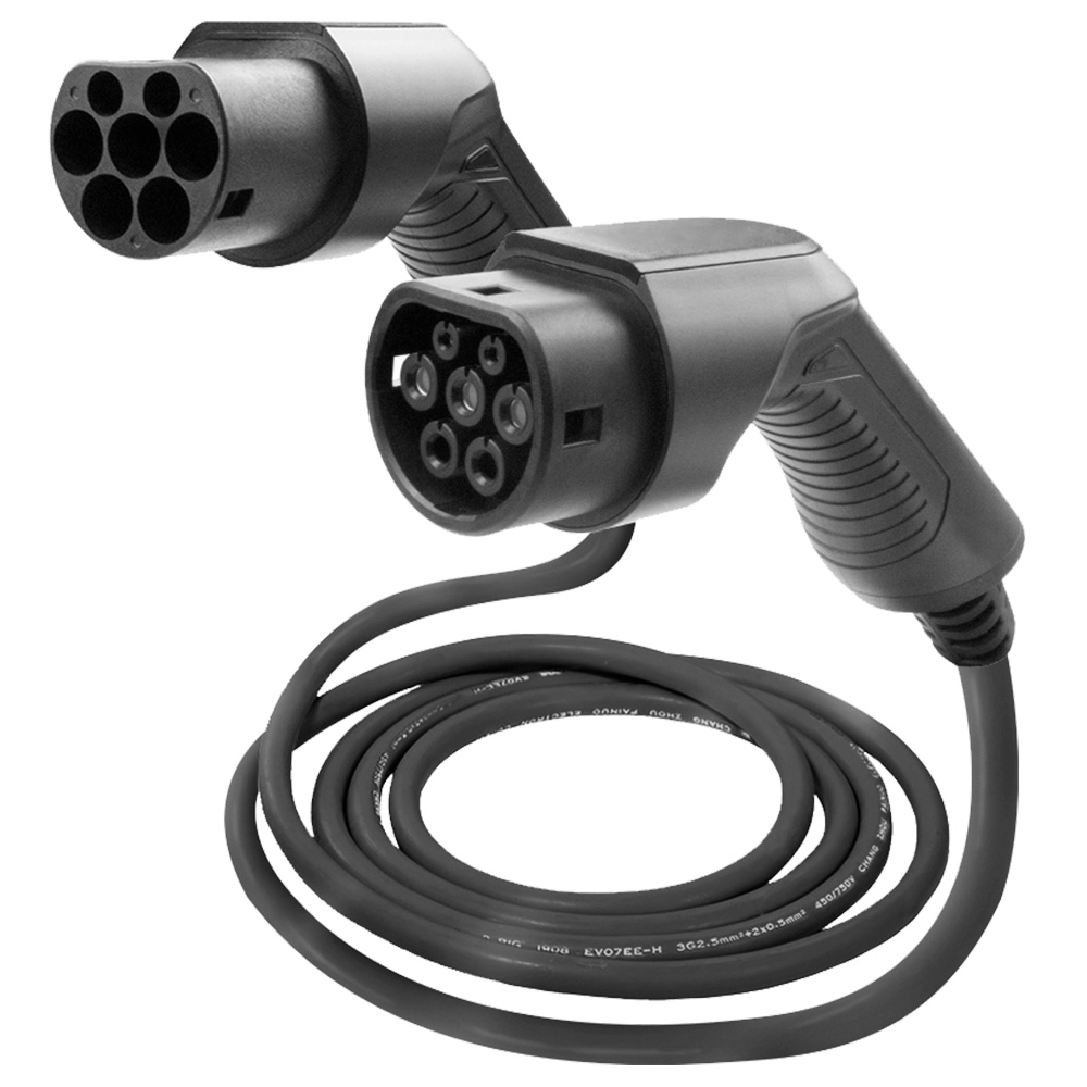 JBM CAVO ELETTRICO DI RICARICA PER AUTO, 32 A - <span style=font-weight:bold;>CAVO ELETTRICO DI RICARICA PER AUTO, 32 A, DAL TIPO 2 AL TIPO 2</span><br />Il cavo di ricarica opzionale rende la vostra vita quotidiana più flessibile e viene fornito con diversi connettori per soddisfare le vostre esigenze specifiche. 
Per i veicoli elettrici e ibridi. 
Tipo 2 - Tipo 2 ( IEC 62196-2). 
Capacità di carica fino a 7,5 kW.
32 A (monofase). 
Lunghezza del cavo: 5 metri. 
Classe di impermeabilità: IP66
