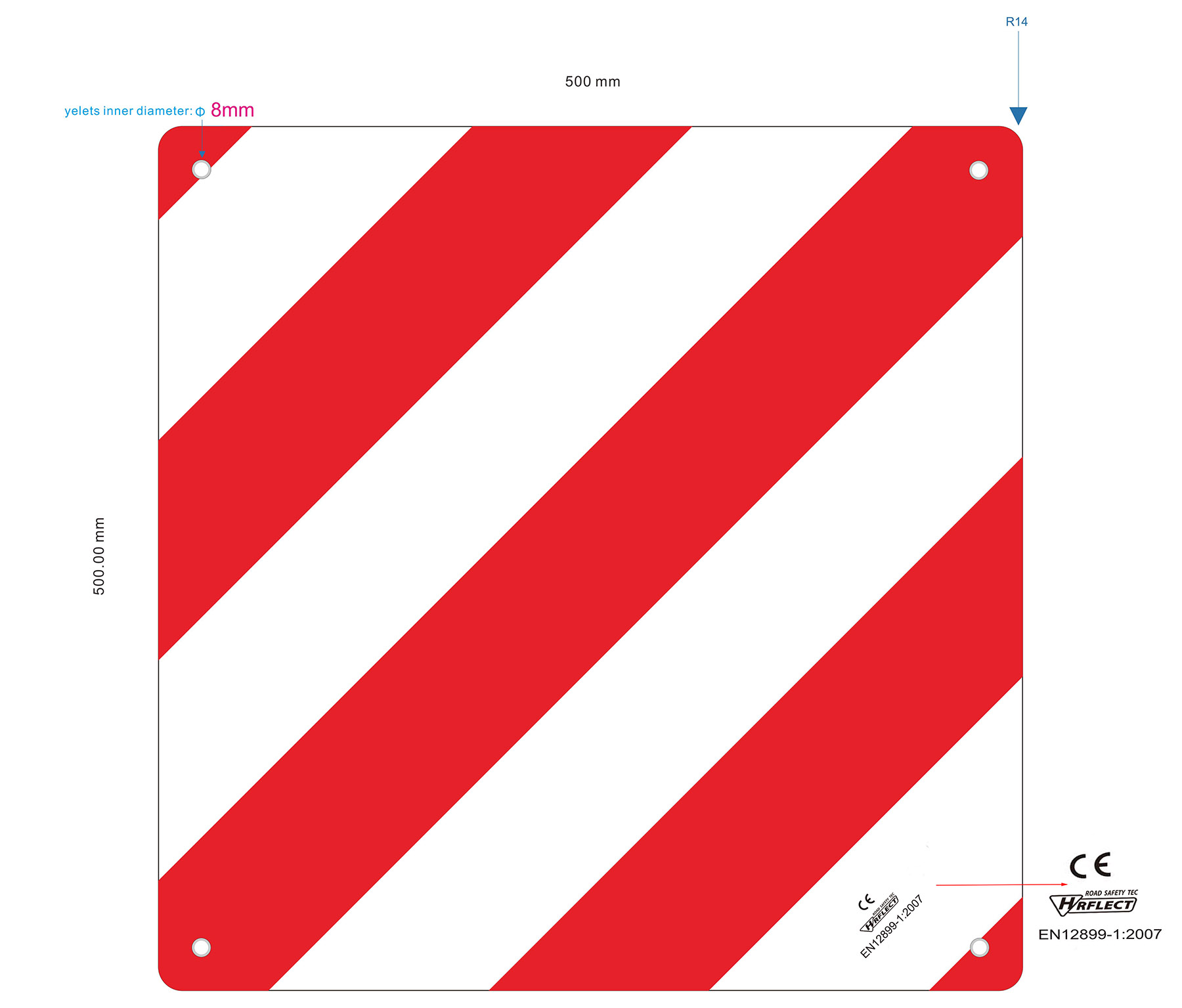 VSV X2 BLACK - TABELLA CARICHI SPORGENTI OMOLOGATA IT IN MATERIALE PLASTICO ANTIGRAFFIO