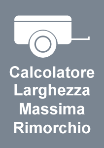 Calcolatore Larghezza Massima Rimorchio