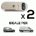 GVM - <span style=font-weight:bold;>SERIE COURIER - Kit 2 lucchetti.</span><br />Si installa sul portellone posteriore e laterali di qualsiasi veicolo furgonato utilizzando dei perni antieffrazione e contropiastre in acciao per concedere un livello di sicurezza superlativo. Pensato per chi ha particolari esigenze di sicurezza e resistenza allimpiego, questa serie ha in dotazione: piastre di fissaggio e aperture di emergenza con cavo inguainato e sistema anti-manomissione.