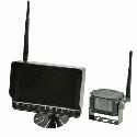 KIT UNIVERSALI - 7 Digital Wireless System. Segnale digitale 2.4G. Sistema di visione posteriore dotato di monitor wireless 7 quad view e di una retrocamera wireless. Supporta al massimo 4 telecamere con 4 cavi trigger. Ingresso alimentazione 9-36V. Il monitor pu resistere a temperature rigide e la telecamera ha un obiettivo con angolo di 120.