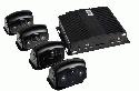 KIT UNIVERSALI - 360 Bus Surrounding View System. Questo sistema utilizza contemporaneamente le immagini che arrivano da quattro telecamere grandangolari installate nella parte anteriore / posteriore / sinistra / destra del veicolo. Dopo che l'immagine  stata elaborata dal software, viene formata una vista panoramica a 360 gradi trasmessa direttamente sul monitor collegato al kit. Si consiglia un monitor da 10 o da 7.