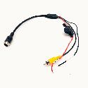 CABLAGGI - Connettore maschio 4 pin a connettore maschio RCA + filo rosso e nero