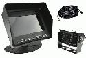 KIT UNIVERSALI - 5 TFT Rearview System With High Definition. Progettato per veicoli pesanti, camion, autobus, carri immondizia, gru, ecc. Monitor da 5 con 2 ingressi per fotocamere, 2 cavi trigger. Telecamera RVC16, lampada IR. Sistema di visione posteriore perfetto per una guida sicura.